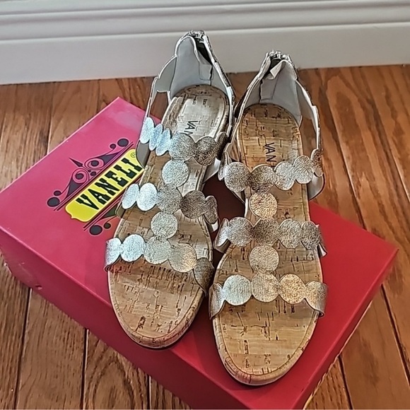Vaneli Kelcie Palepit Gesakid Sandals Heel Wedges New in Box - Picture 4 of 9